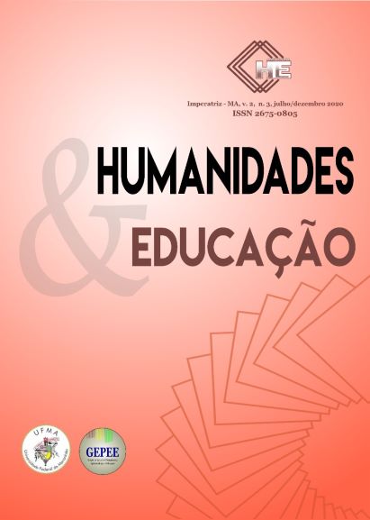 Capa da Revista Humanidades & Educação, volume 3, número 5, julho a dezembro de 2021.