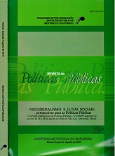 					Visualizar v. 14 (2010): Especial: Neoliberalismo e Lutas Sociais: perspectivas para as Políticas Públicas
				