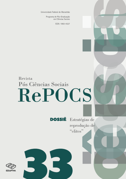 					Visualizar v. 17 n. 33 (2020): REPOCS - Revista Pós Ciências Sociais | DOSSIÊ: Estratégias de reprodução de "Elites"
				