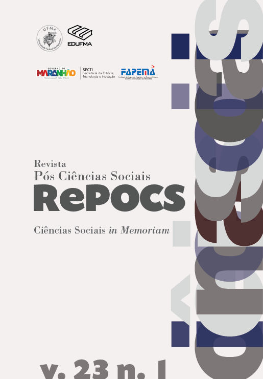 					Visualizar v. 23 n. 1 (2026): REPOCS - Revista Pós Ciências Sociais | Dossiê:  Ciências Sociais in Memoriam
				